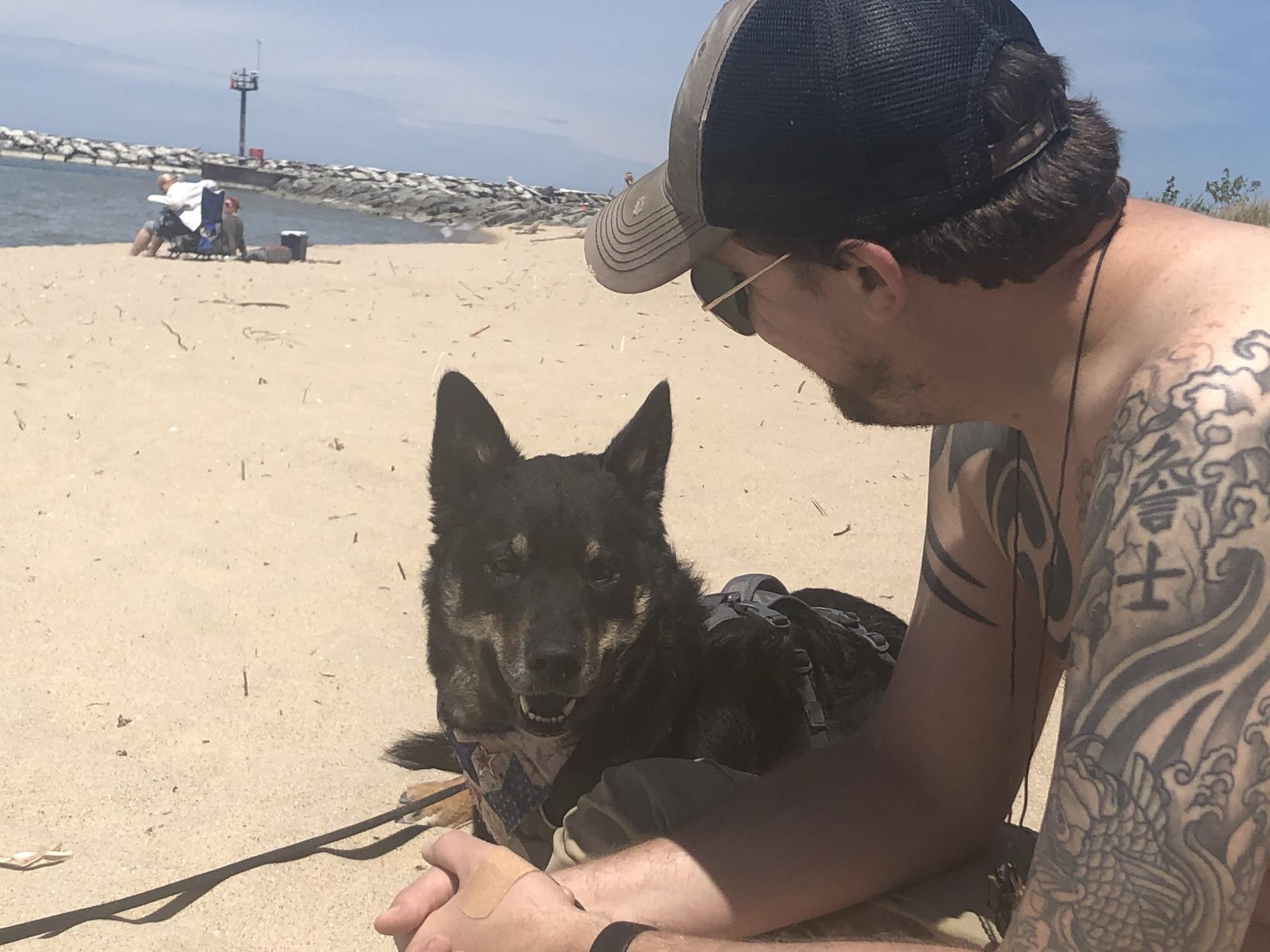 We are obsessed with our dog Dasher. This was his first trip to the beach on Lake Michigan during Memorial Day weekend 2021. He had mixed feelings.