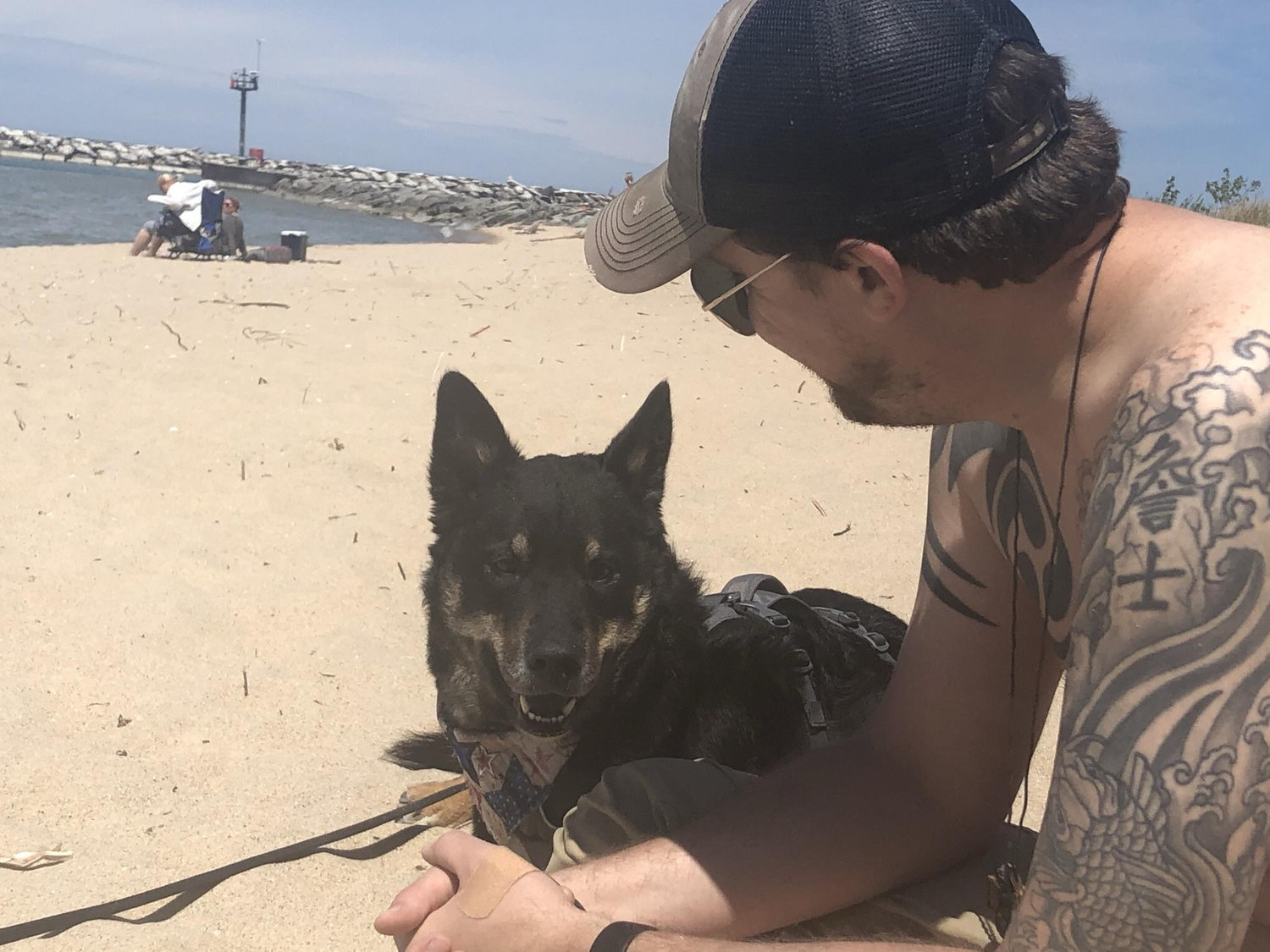 We are obsessed with our dog Dasher. This was his first trip to the beach on Lake Michigan during Memorial Day weekend 2021. He had mixed feelings.