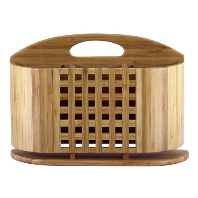 Totally Bamboo &quot;Eco Utensil, Flatware and Cutlery Drying Caddy Eco Dish Drying Rack