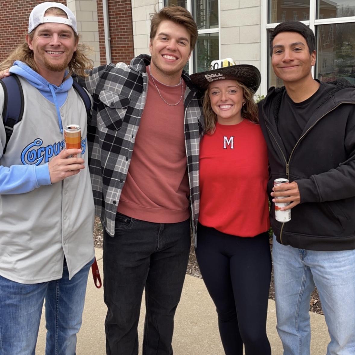 Lily enjoying her last few days as the “bonus roommate” with the boys lol