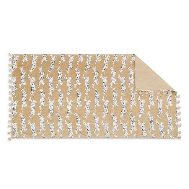 Matouk Schumacher Leaping Leopard Beach Towel