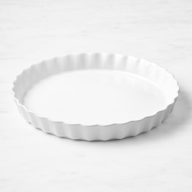 Emile Henry Tart Dish, White