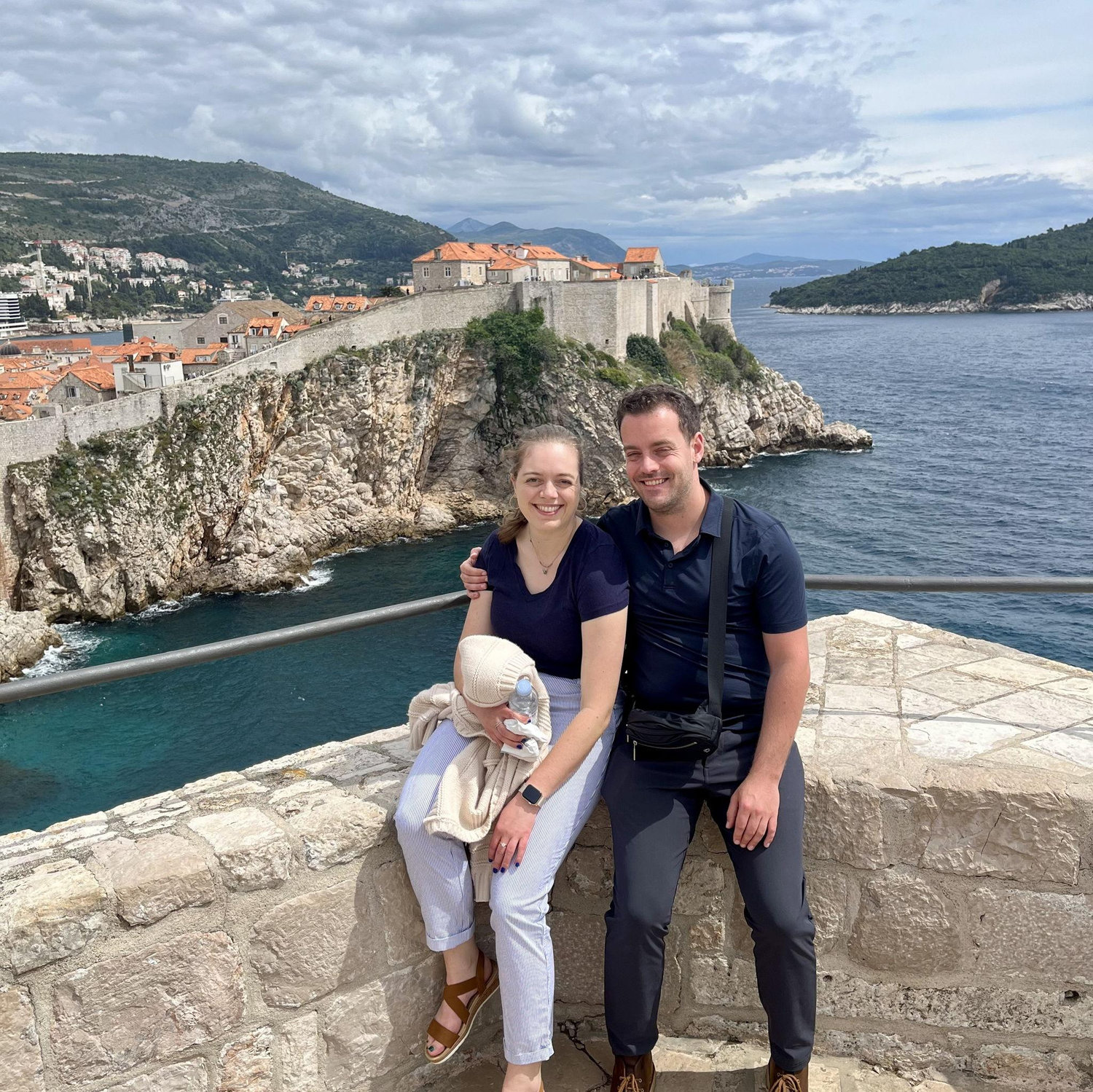 Us in Dubrovnik, on our "engagement honeymoon"