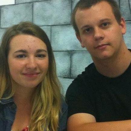 One of our first pics together, when we first started dating.