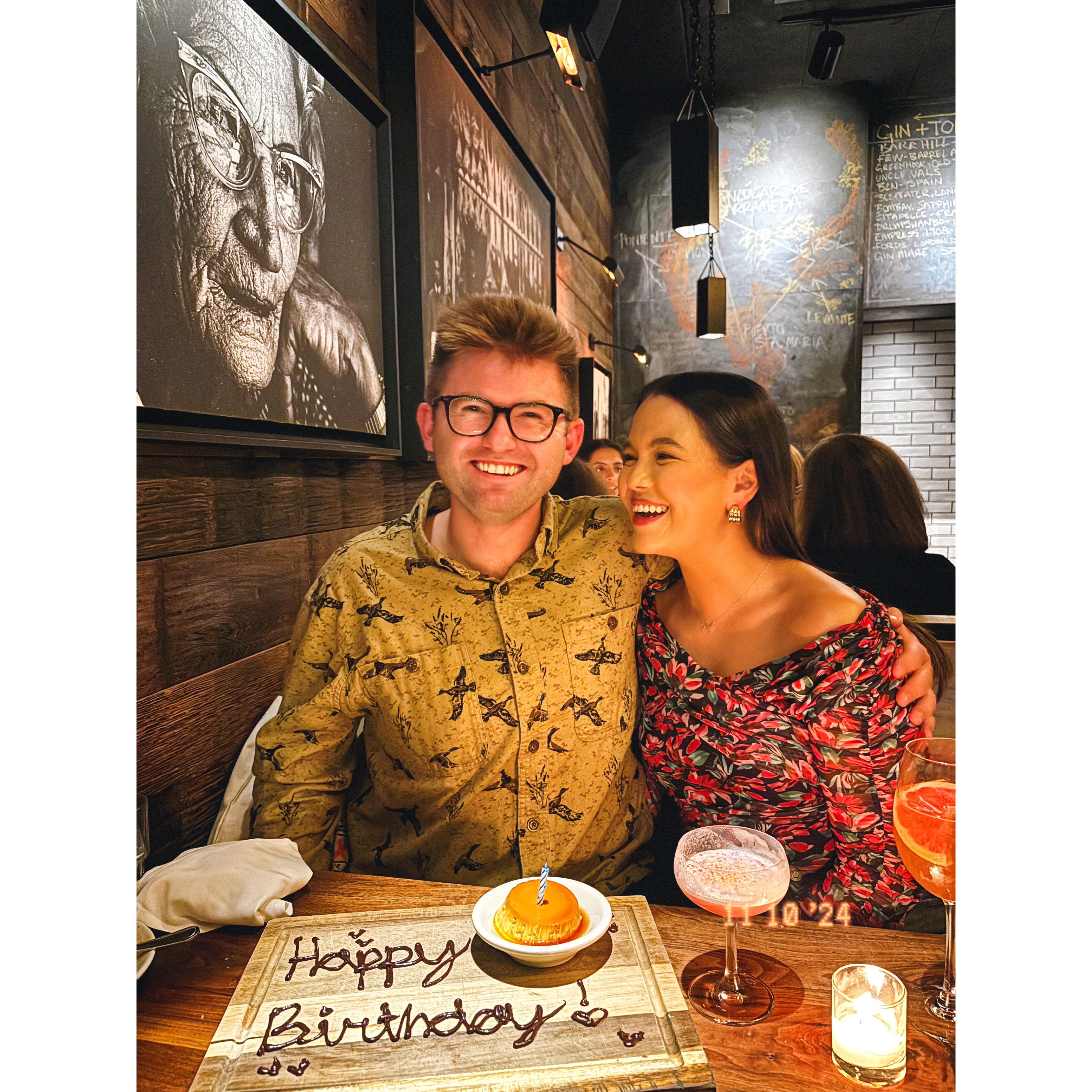Love getting to spend our birthdays together! We've spent many birthdays at our favorite restaurant, Barcelona Wine Bar.