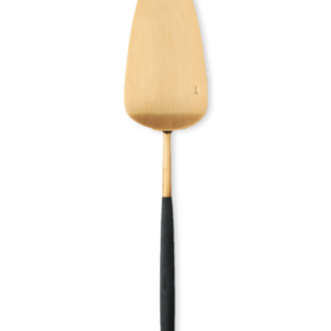 Goa Cake Server - Brushed Gold and Black Handle