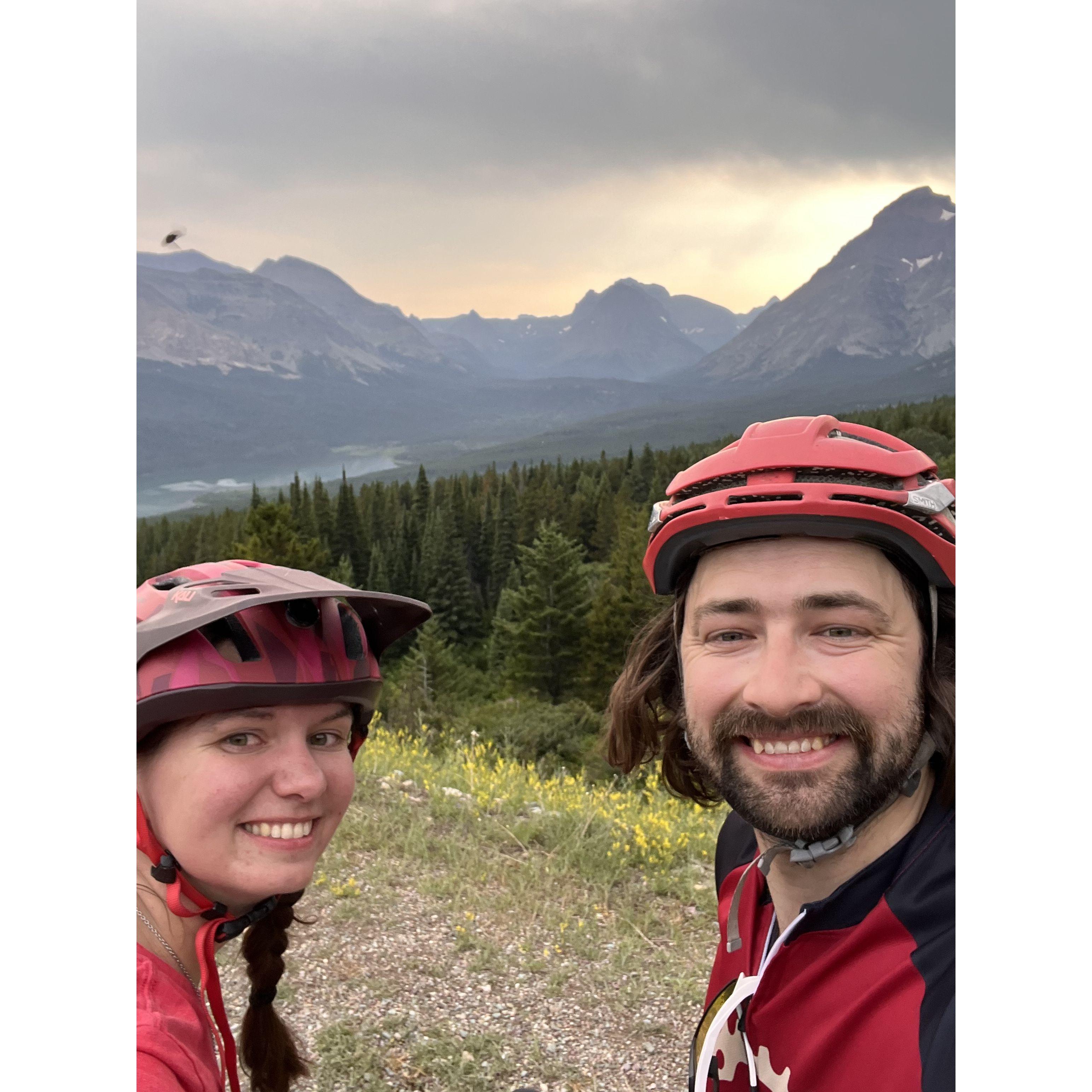 Glacier National Park bike trip with Shelby