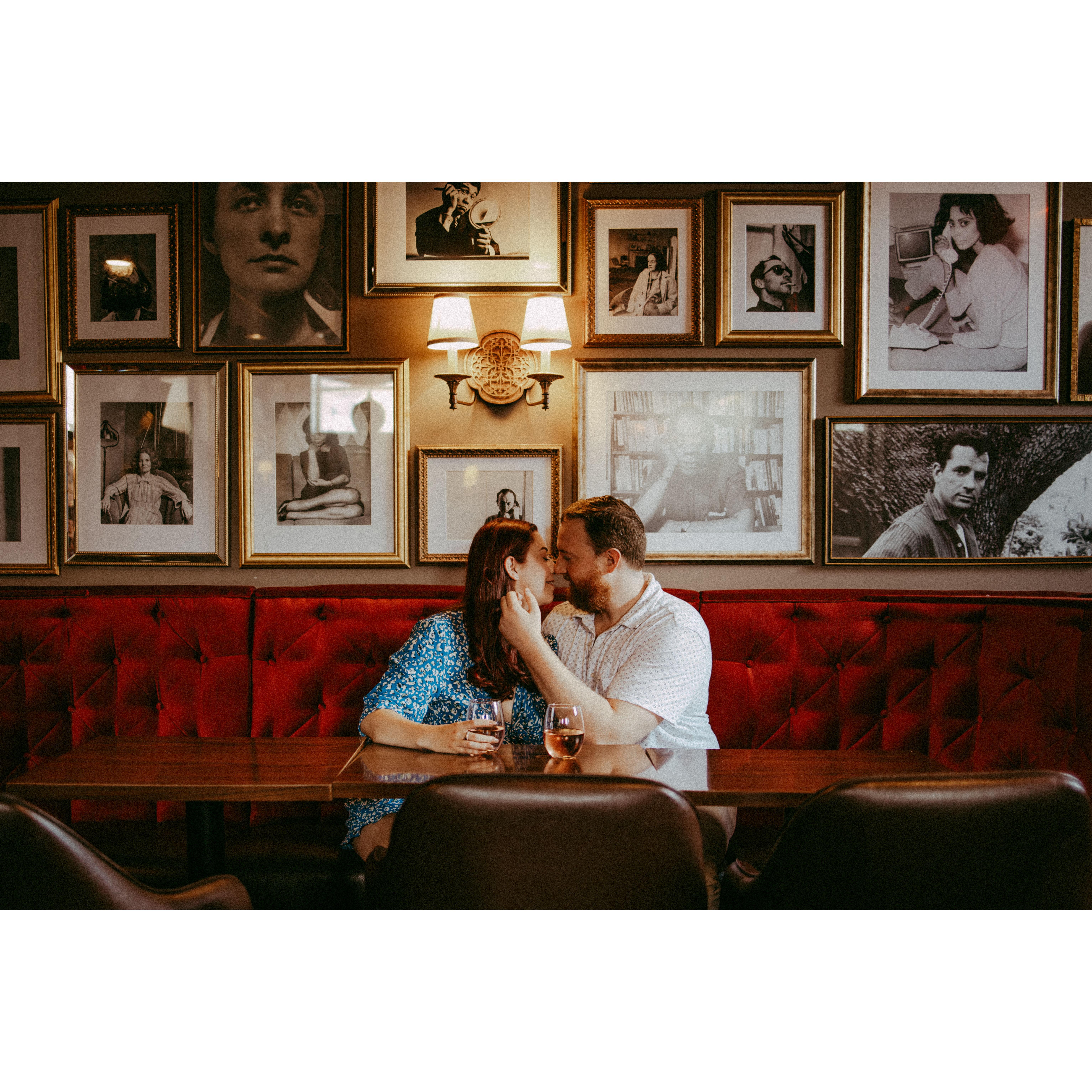 Engagement photos at the Red Lion Lounge. Photos: Jesi Lee Photography