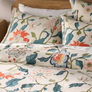 The Printed Cotton-Slub Pillow Shams, Set of 2 standard