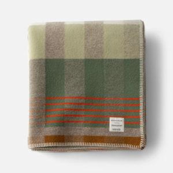 Schoolhouse x Pendleton® Canebrake Wool Blanket in Winterwood