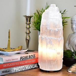 Nature's Artifacts Moroccan Medium Selenite Lamp