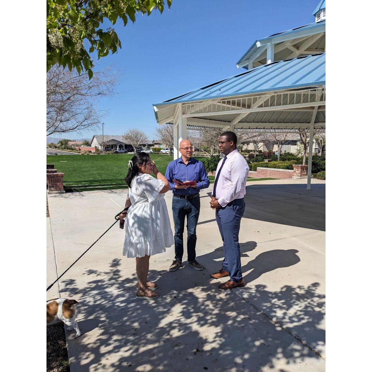 We officially got married on February 29th, 2024