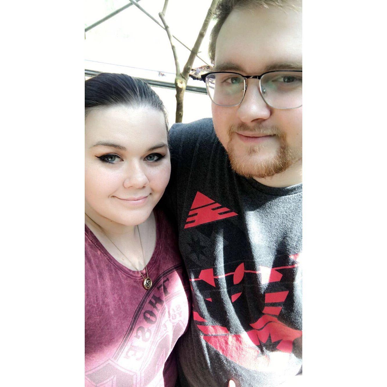 At the butterfly exhibit downtown 2018