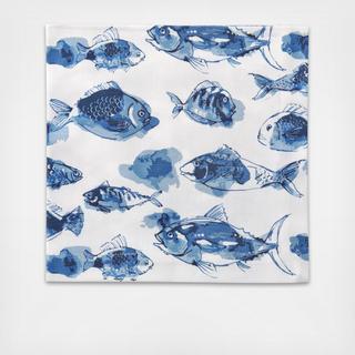 Watercolor Fish Napkin, Set of 6