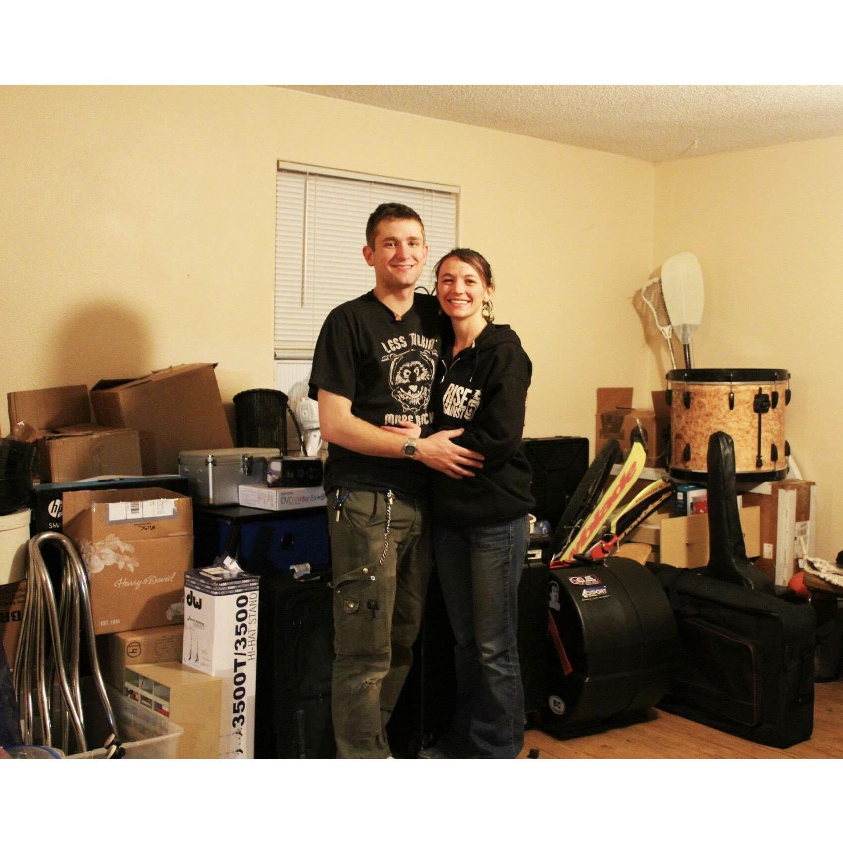 Our first house together in Denver, CO.