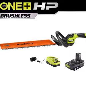 ONE+ HP 18V Brushless 24 in. Cordless Battery Hedge Trimmer with 2.0 Ah Battery and Charger