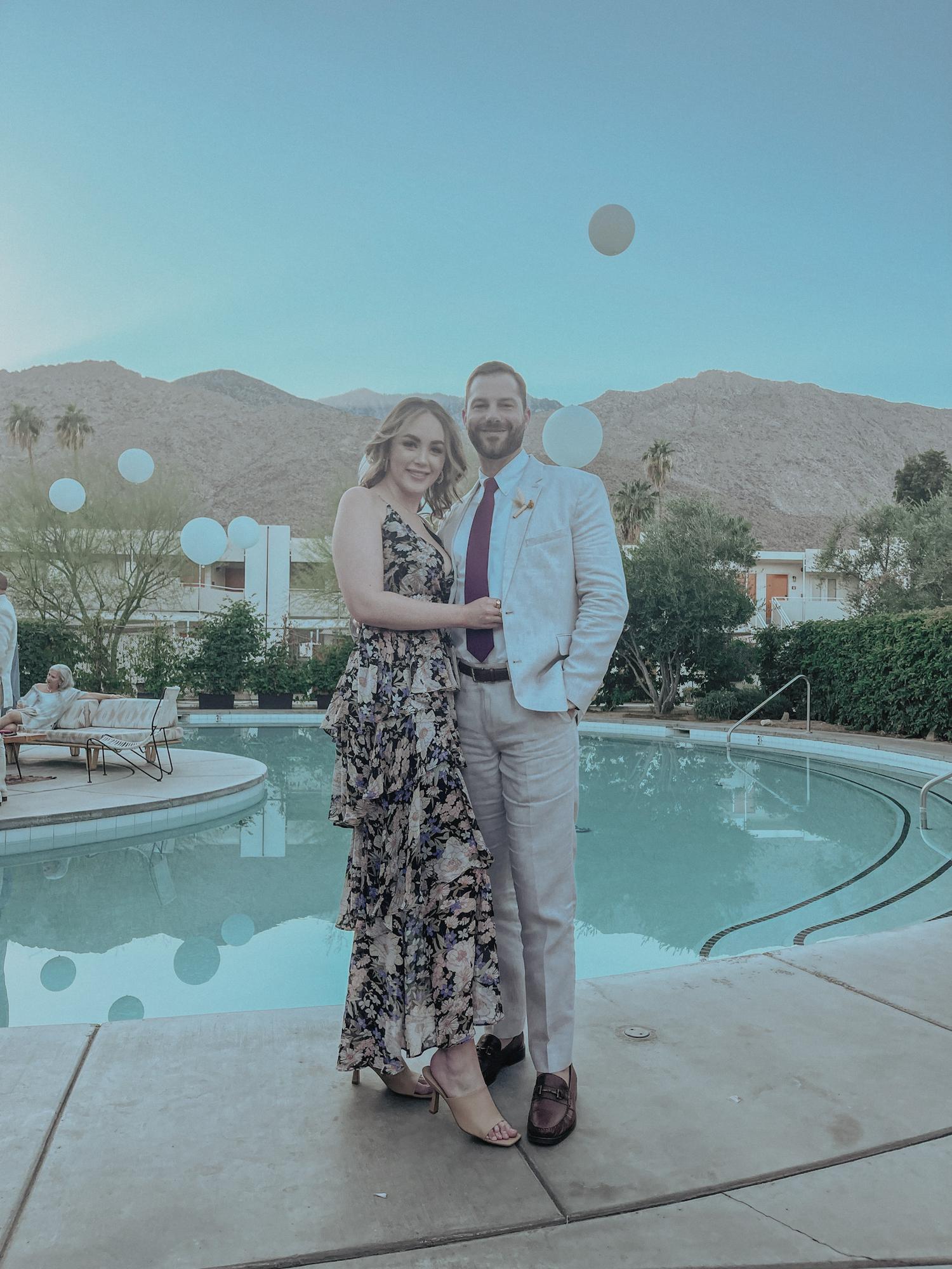 Celebrating our dear friends’ wedding in Palm Springs!