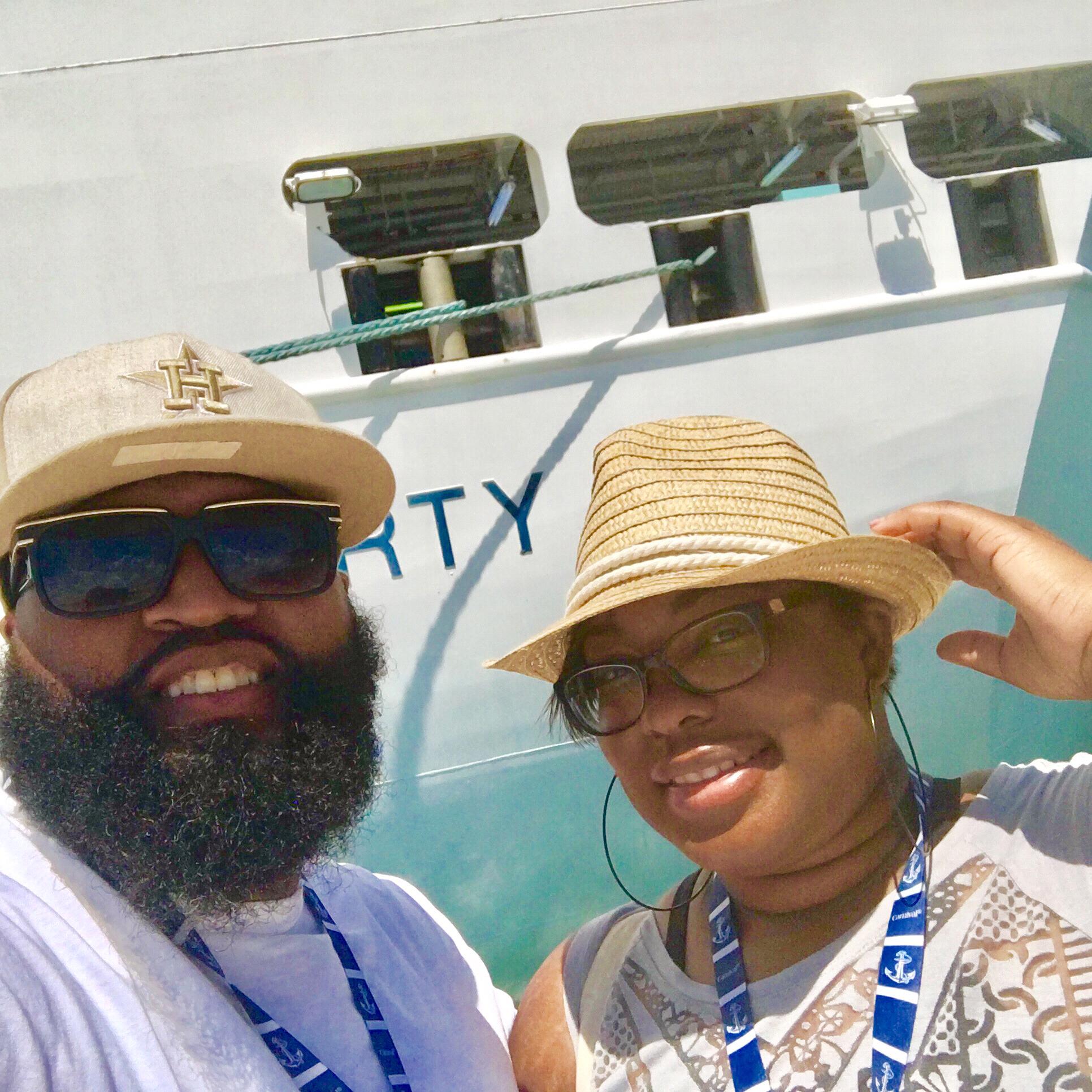 Enjoying the sun in Mexico! Always a good time with the mister!