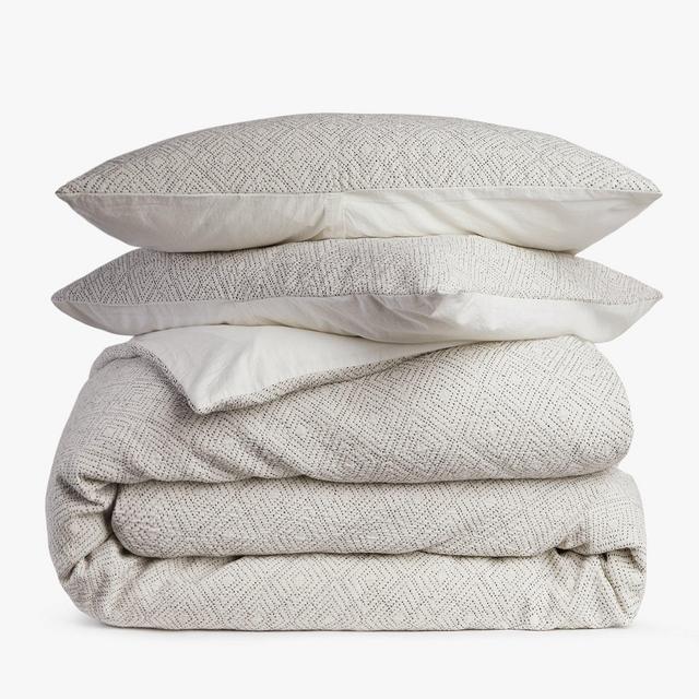 Parachute Diamond Stitched Duvet Cover Set