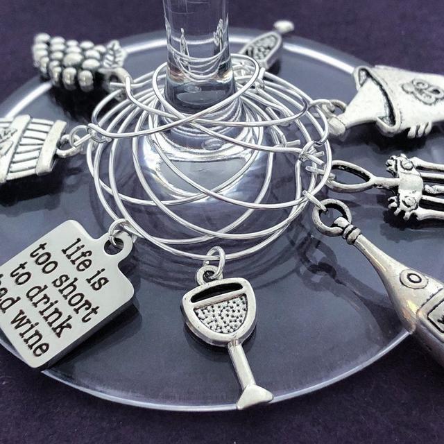 Wine Lover Wine Glass Charms