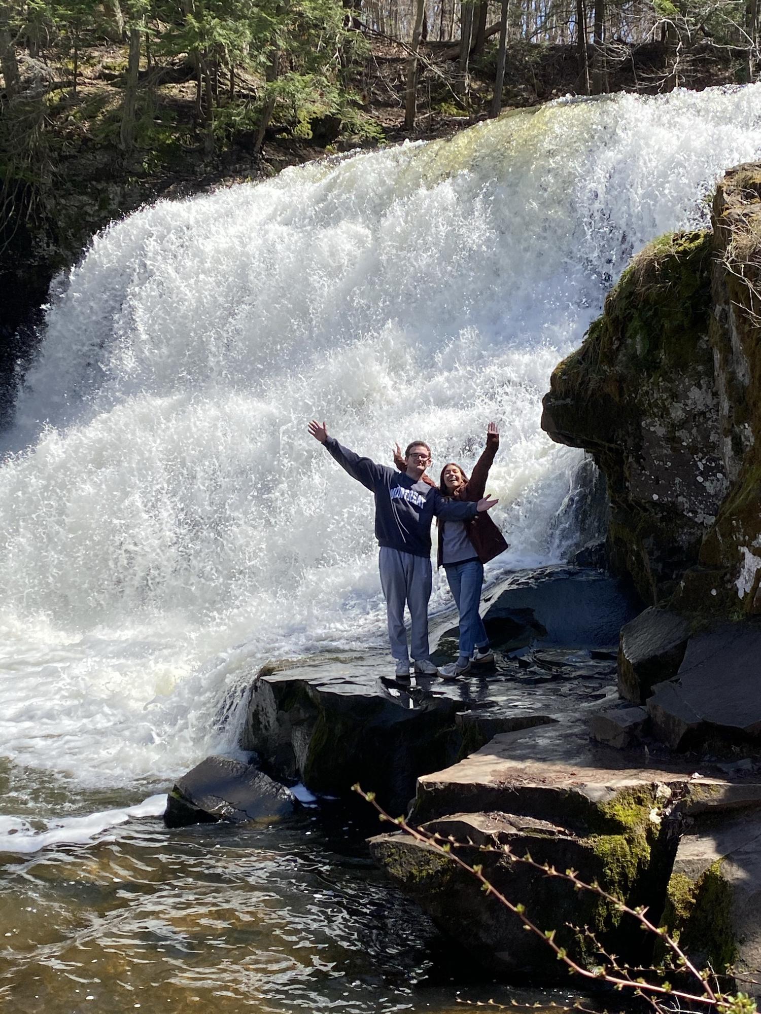 Waterfall pitstop on the way to Acadia