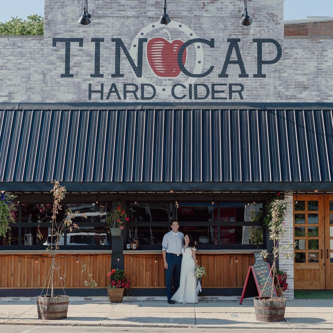 Tin Cap Cidery was our original reception location.