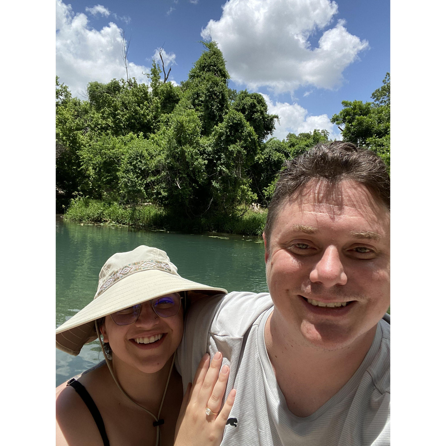 First picture as an engaged couple!