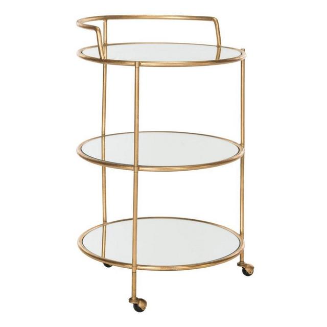 Circular 3-Tier Bar Cart