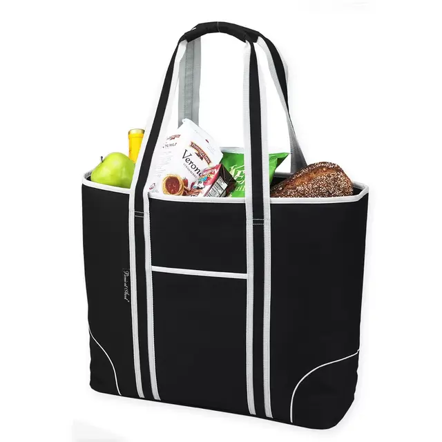 Picnic At Ascot™ X-Large Insulated Cooler Tote in Black/White