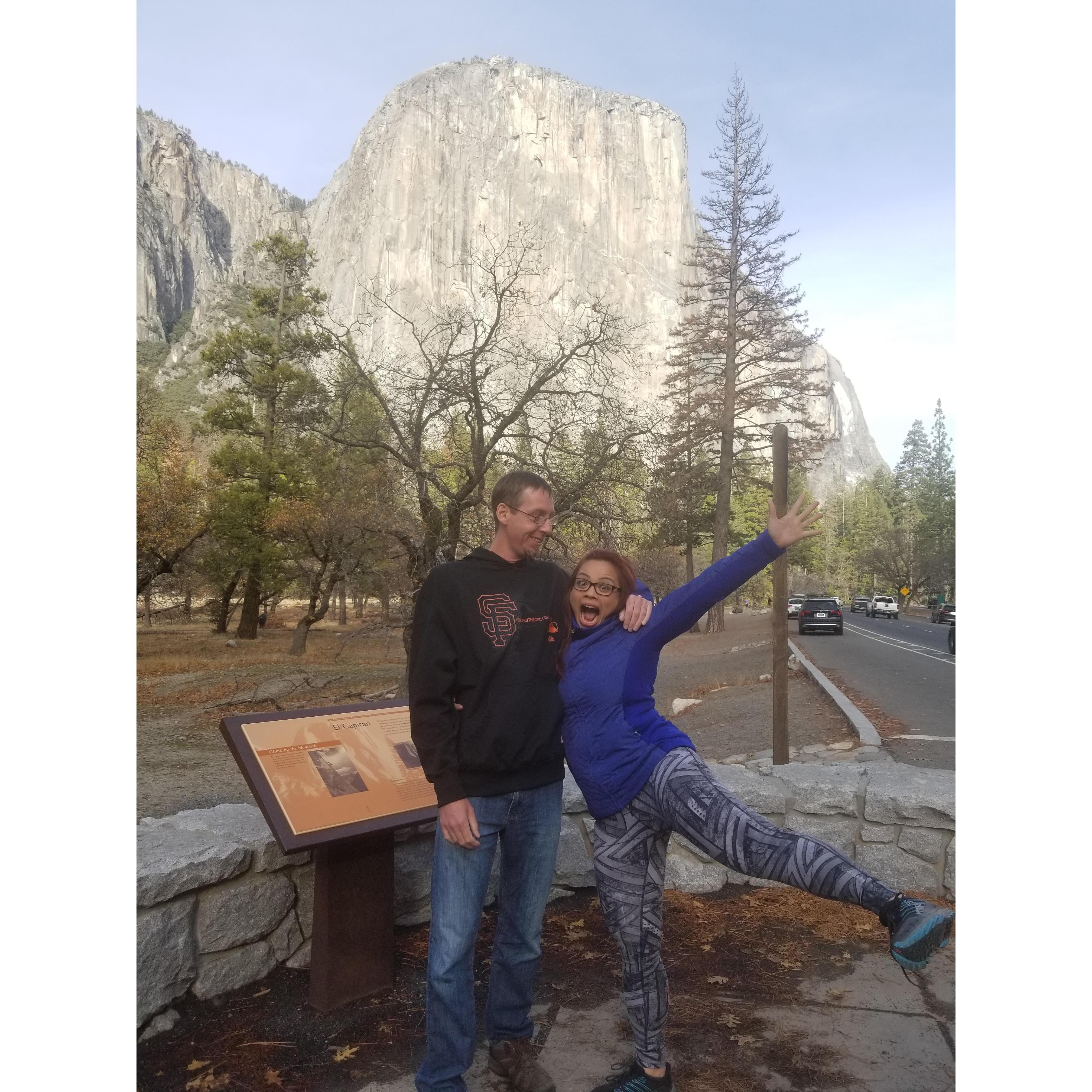 Audrey's first time in Yosemite!