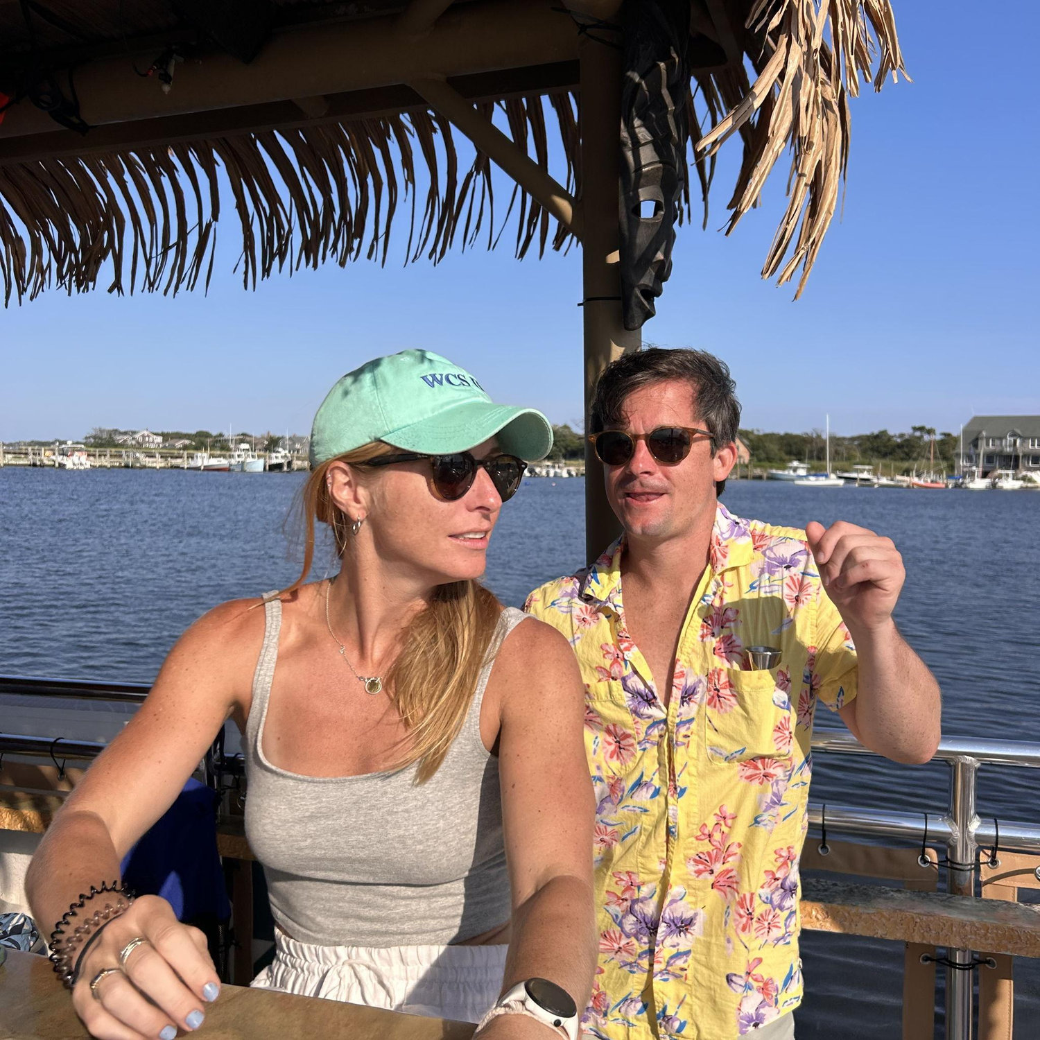 We went on a tiki boat for Carter's Birthday!