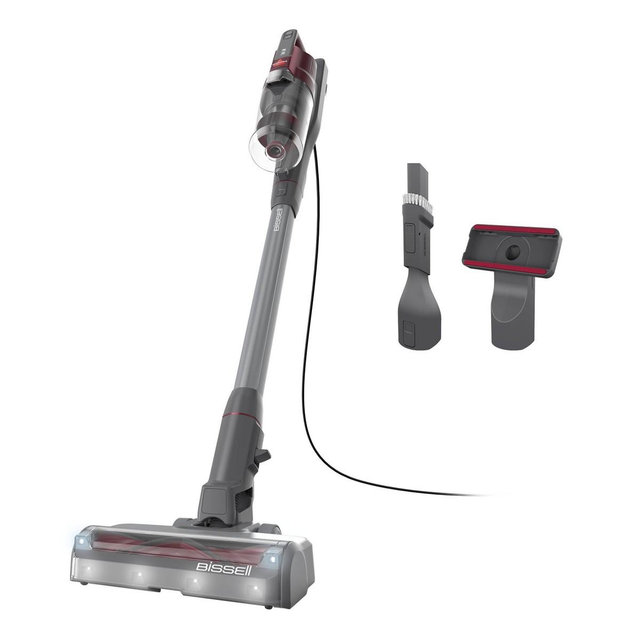 BISSELL PowerClean FurGuard Corded Stick Vacuum 4282T 10.5" Cleaning Path Red