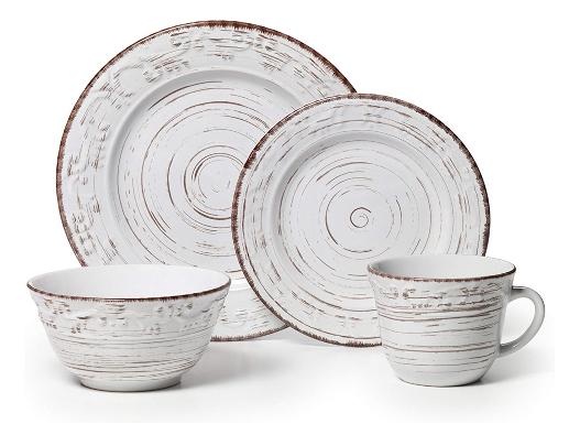 Treliis 16 Piece Dinnerware Set, Service for 4