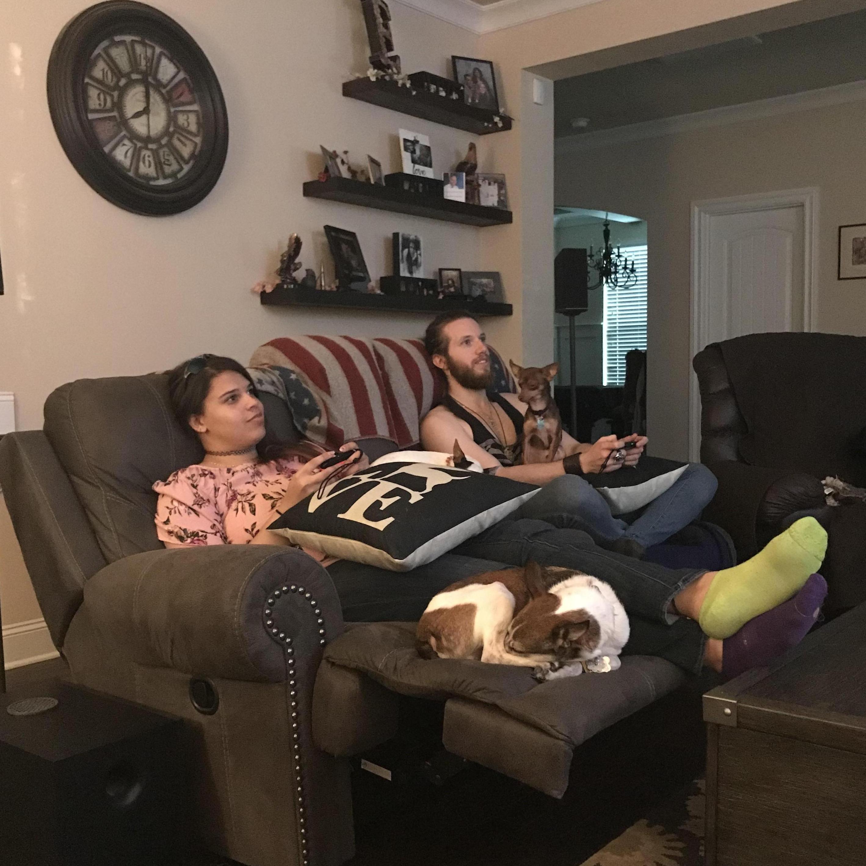 April 29,2018
Alleeyah and Zackary video games. “Who won???”