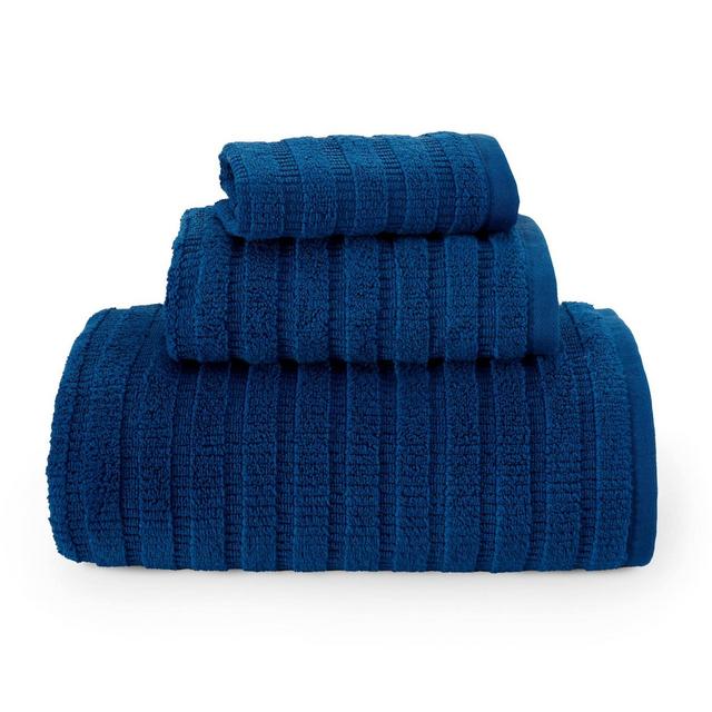 3pc Preston Solid Towel Set Navy - Eddie Bauer