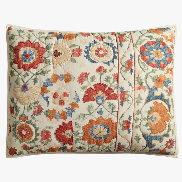 Penelope Applique Handcrafted Quilted Sham, Standard