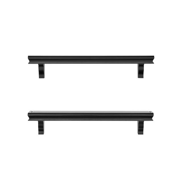 Danya B Decorative 24" Floating Wall Decor Display Ledge Shelves, Set of 2