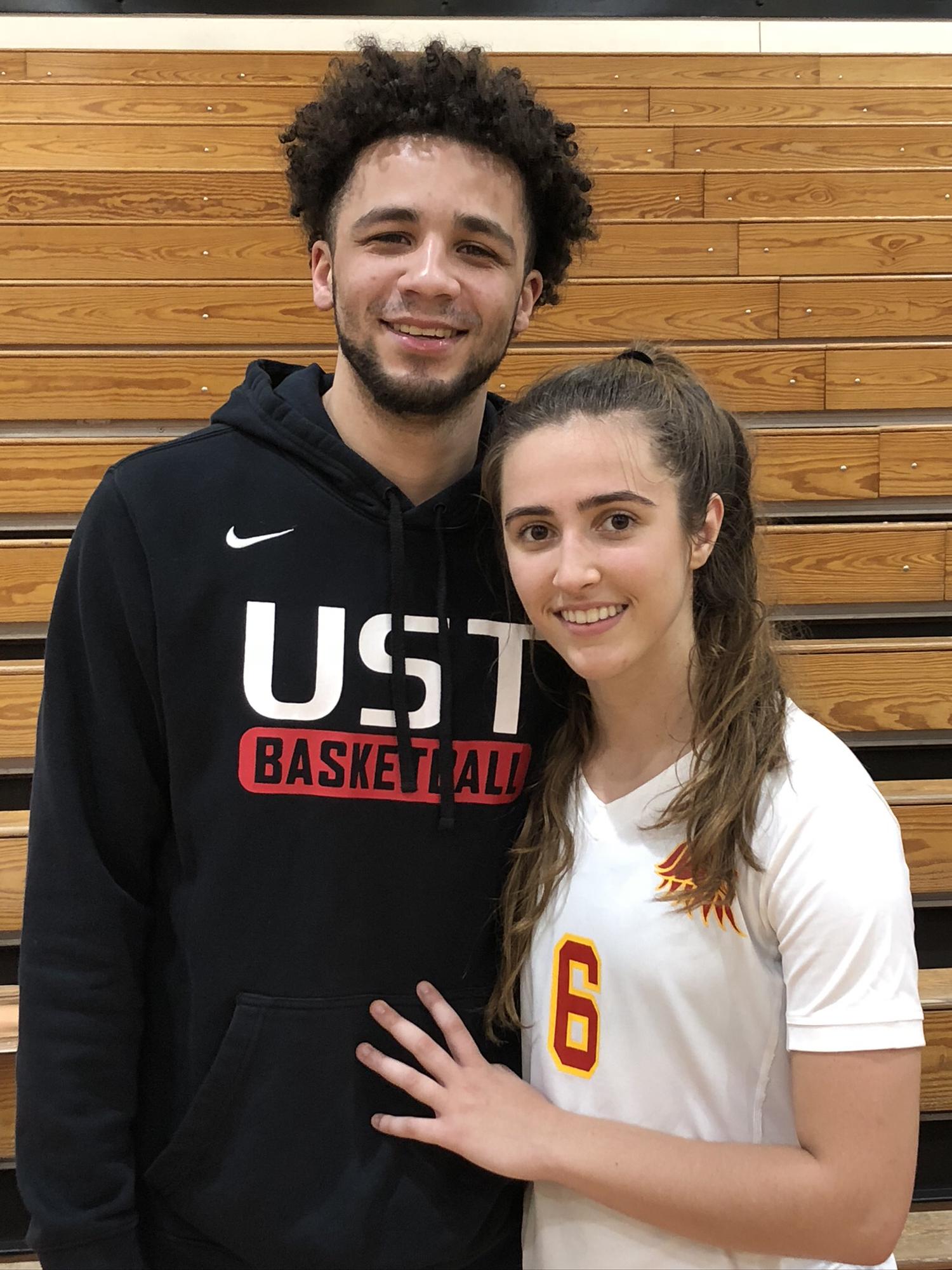 her last home game