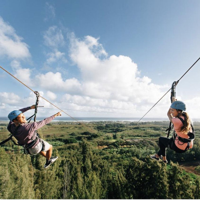 Honeymoon - Zip lining