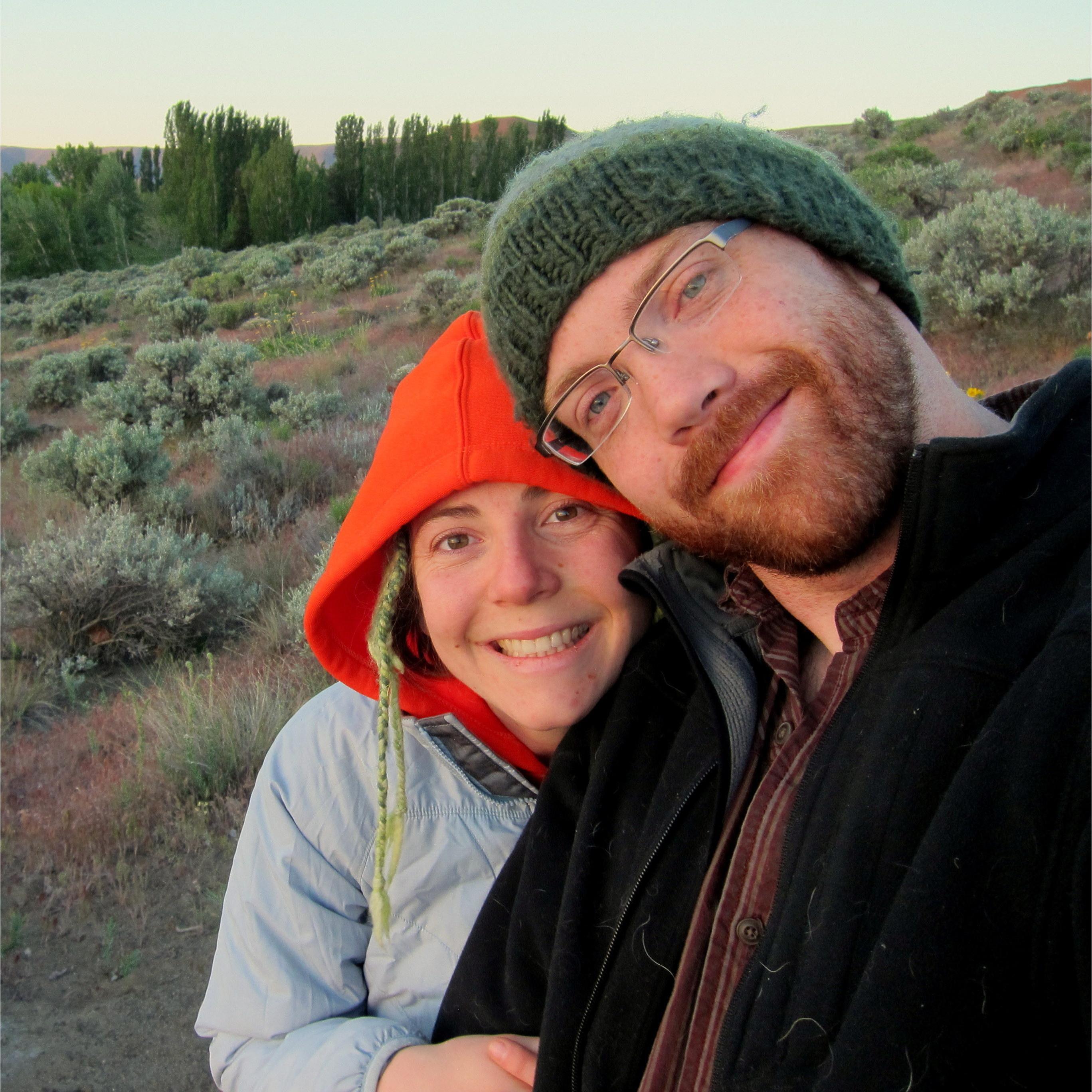 Our first camping trip. Lili and Bean wouldn't sleep, so around 4:00am we gave up, locked them in the car, and found a place to watch the sun rise over the Columbia River.