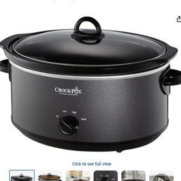 Crockpot SCV700-CH-BR Slow Cooker 7 quarts Charcoal