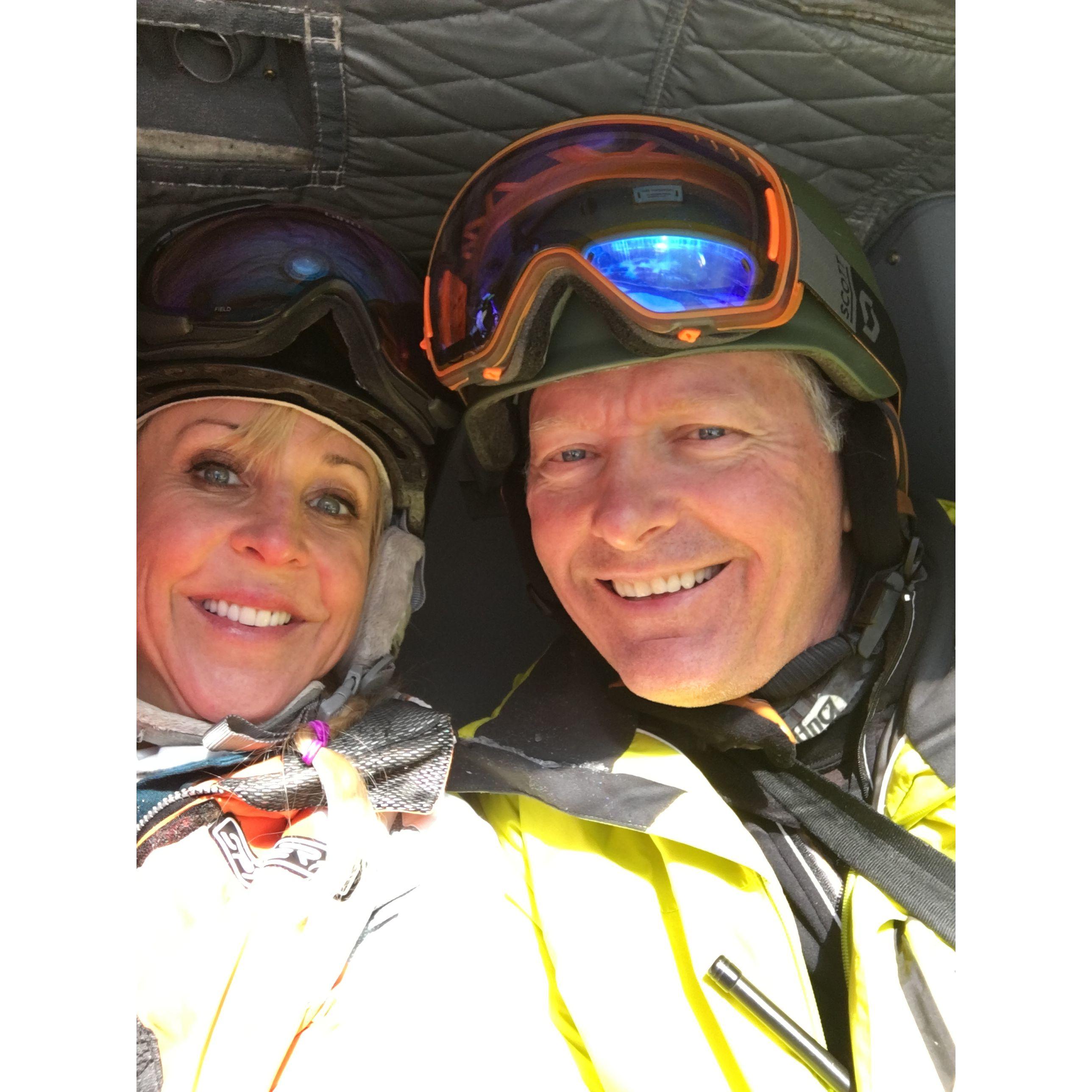 Our first helicopter ski adventure