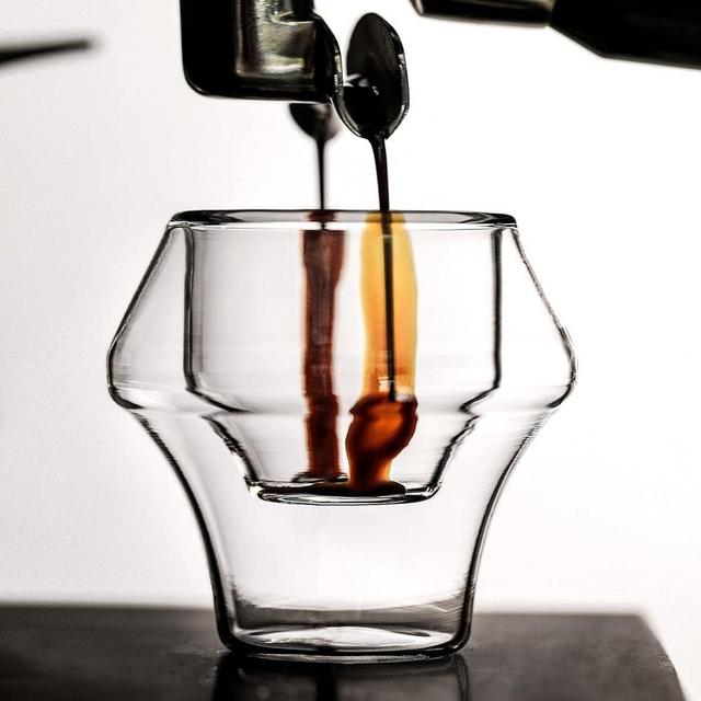 MHW-3BOMBER Espresso Cups Double Wall Glass Coffee Mugs Set of 2 Shot Glass Insulated Coffee Tea Mug Home Barista Coffee Accessories G5058