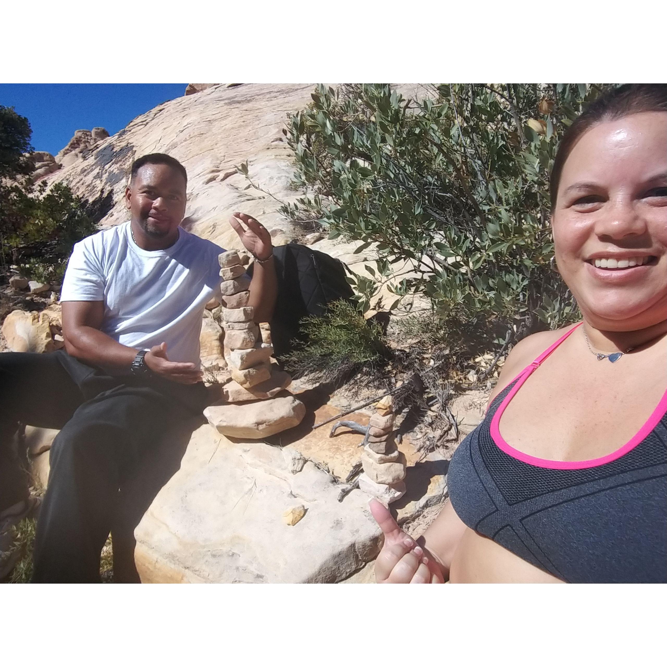 Our stacked rocks in Vegas