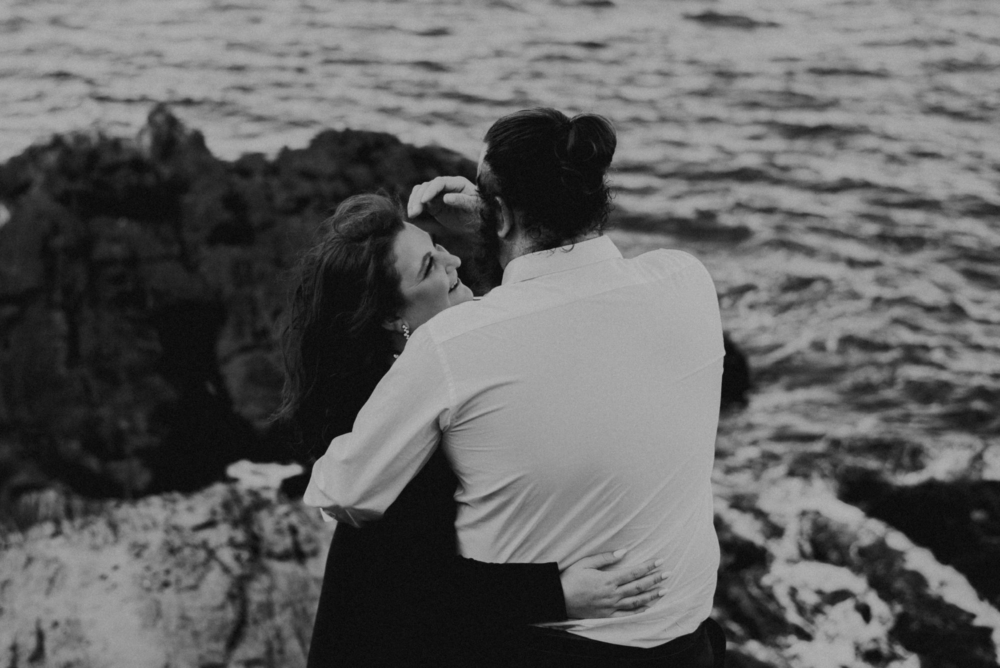 Engagement photo in Newport.