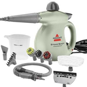 BISSELL® Steam Shot™ OmniReach handheld portable steam cleaner for tile, grout, windows, bathrooms, kitchens, fabric steaming tool