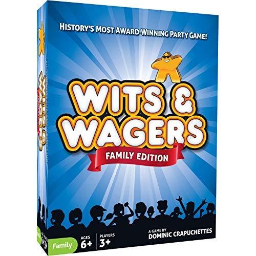 North Star Games Wits & Wagers Family Edition - Kid Friendly Party Game and Trivia