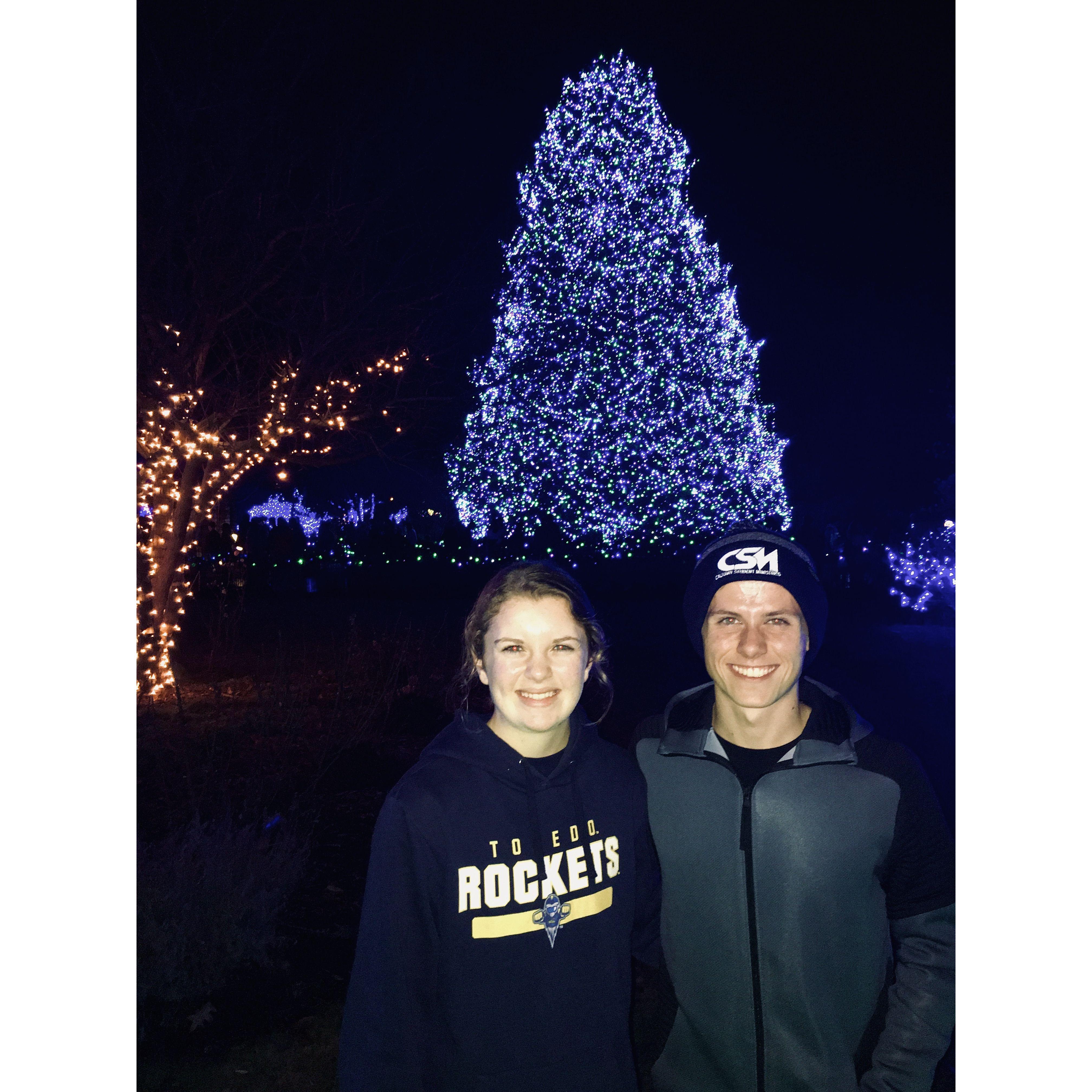 December 26, 2019 - Nadia and Mark's first lights at the zoo! Many more of these to come...