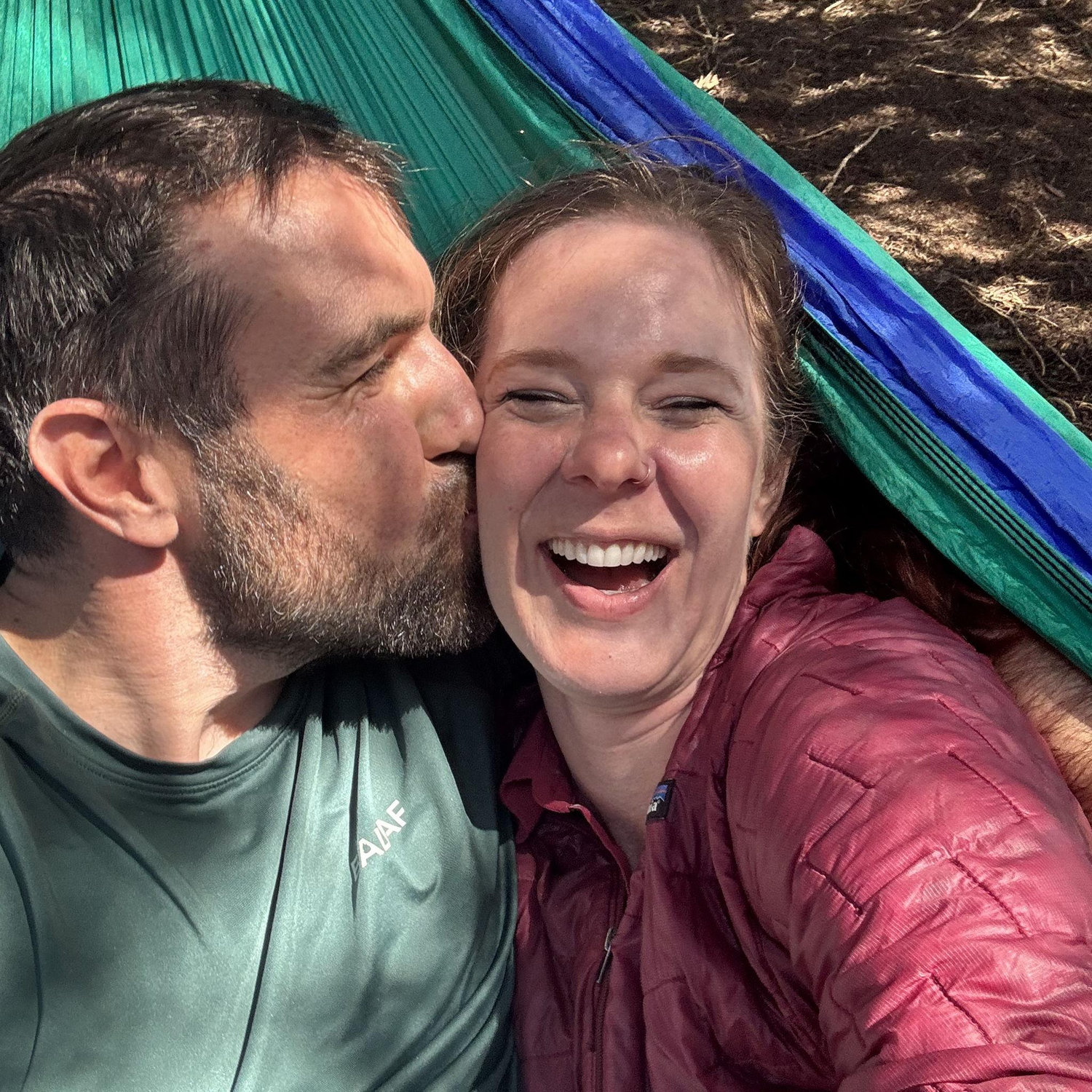 Cuddling at Manchester Beach, August 2025