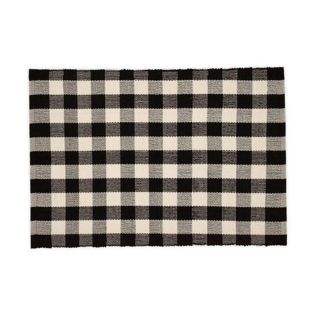 Mohawk Home® Gingham Door Mat in Black/White